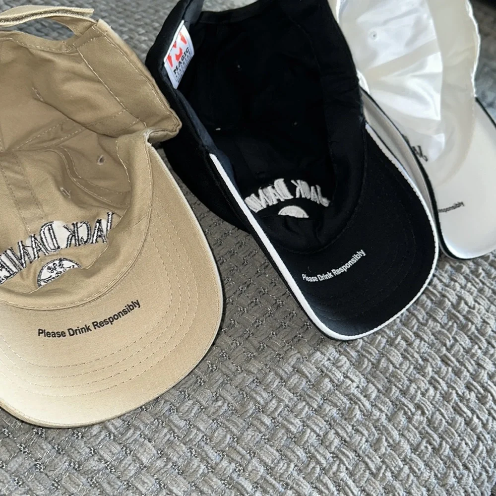Jack Daniels cap hats set of 3